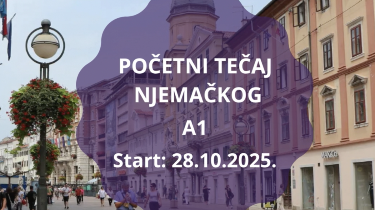 Početni tečaj njemačkog A1 u Rijeci - listopad 2025