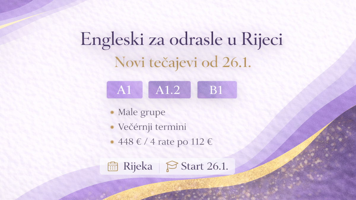 engleski za odrasle u Rijeci