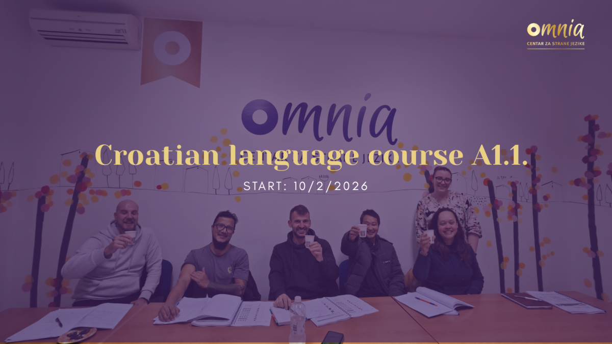 Croatian language course A1.1. in Rijeka