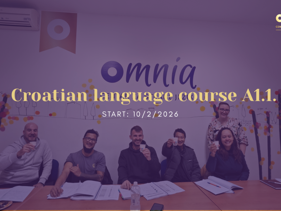 Croatian language course A1.1. in Rijeka