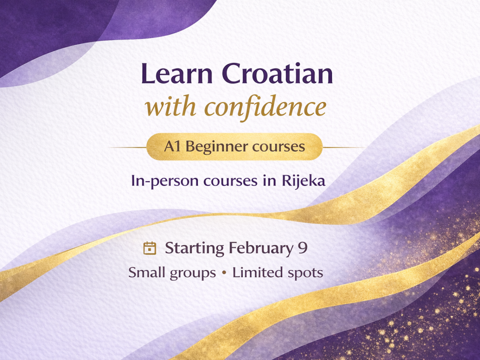 croatian course in rijeka