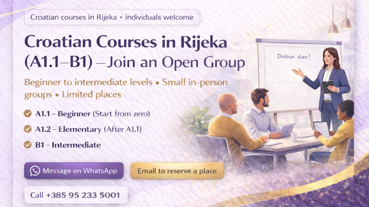 Croatian courses in Rijeka