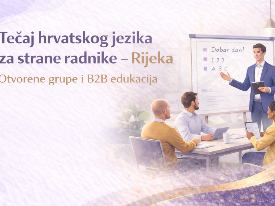 Tečaj hrvatskog jezika za strane radnike Omnia Centar za strane jezike Tečaj hrvatskog jezika za strane radnike