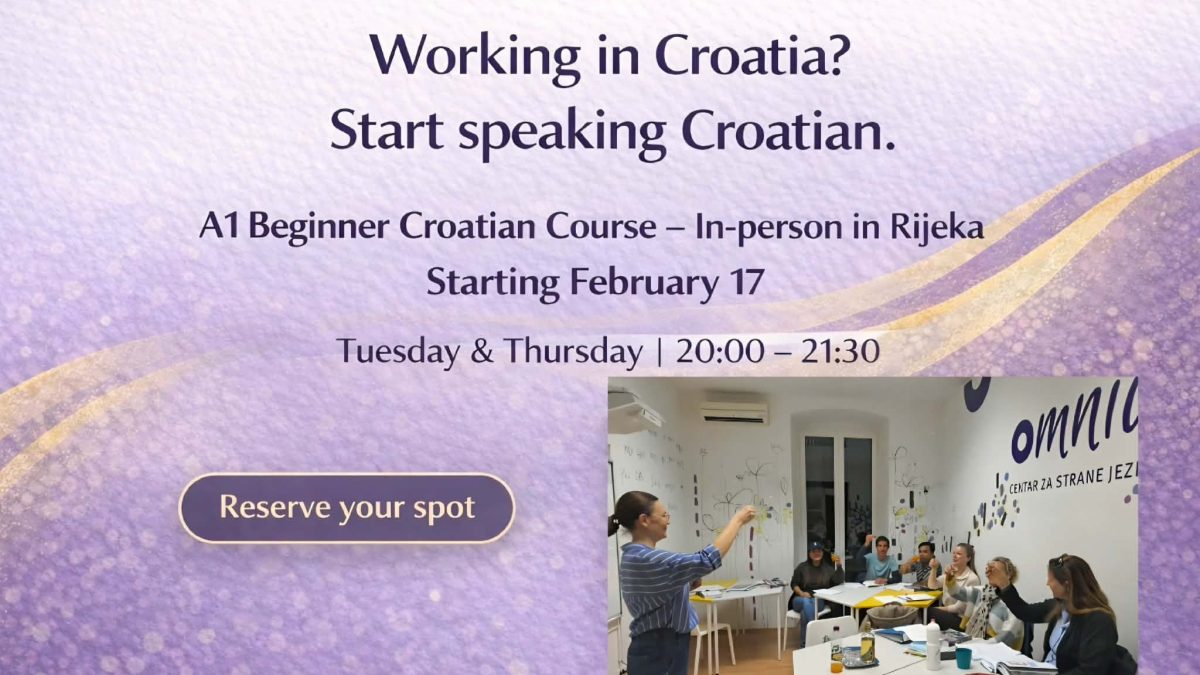 Croatian course in Rijeka