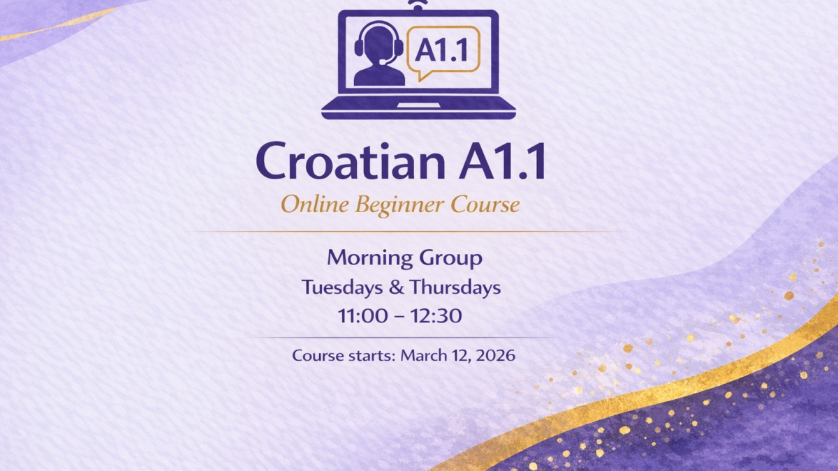 Croatian A11 online course details