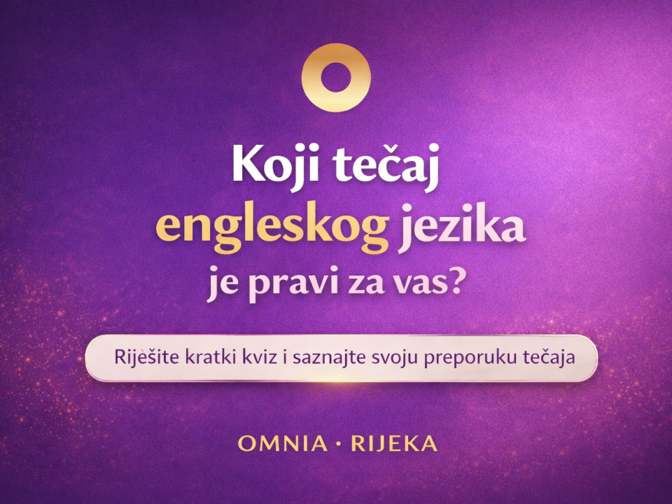 Koji tečaj engleskog jezika je za vas? Riješite kviz
