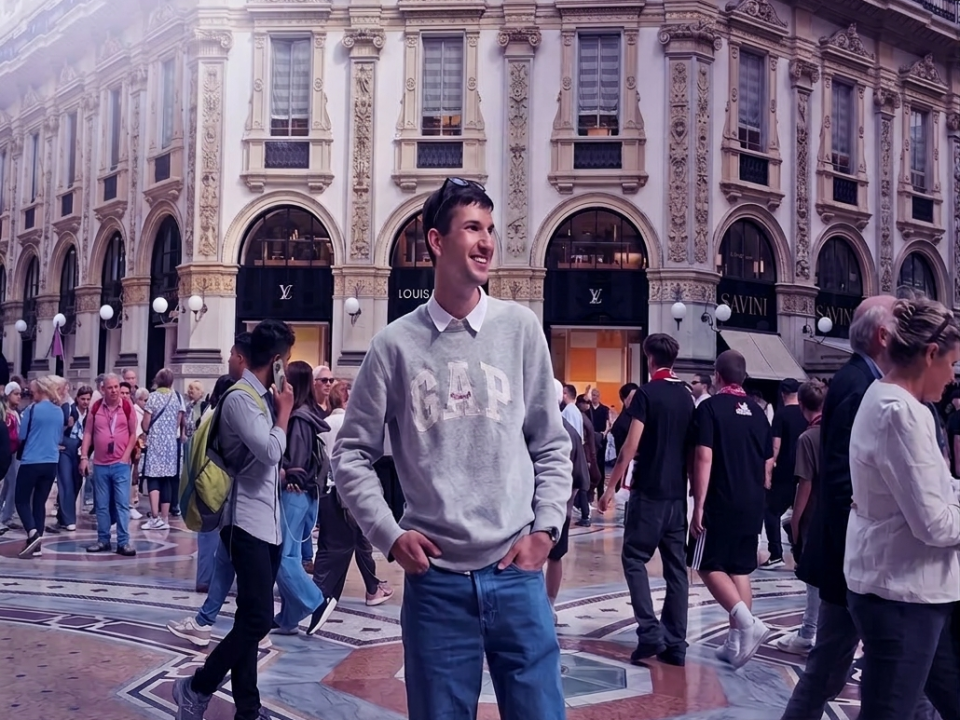 Benjamin Nikolić - riječki student koji uči njemački u OMNIA Centru