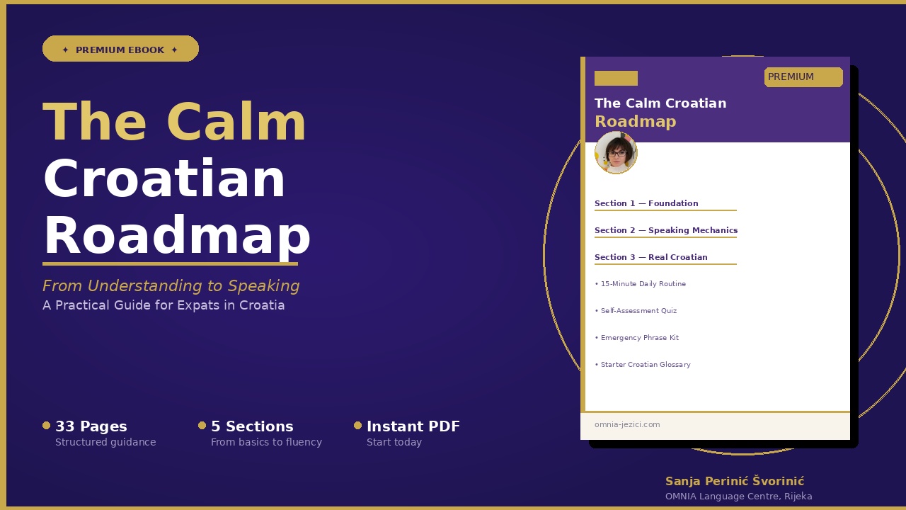 The Calm Croatian Roadmap premium ebook cover