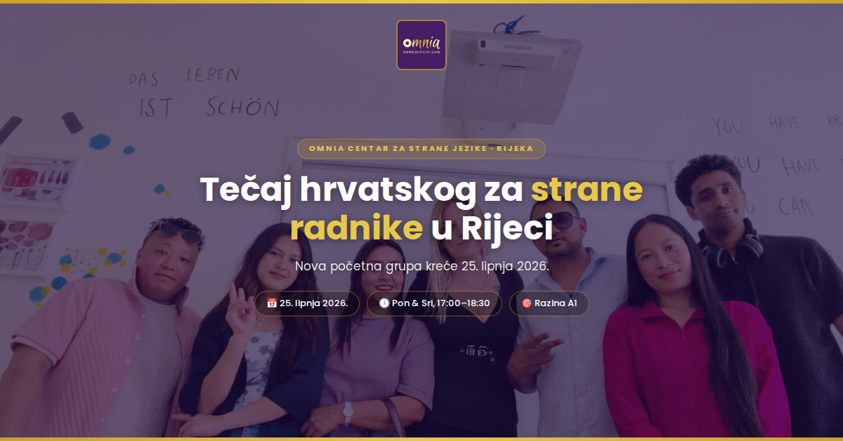 hrvatski za strance rijeka Omnia Centar za strane jezike hrvatski za strance rijeka