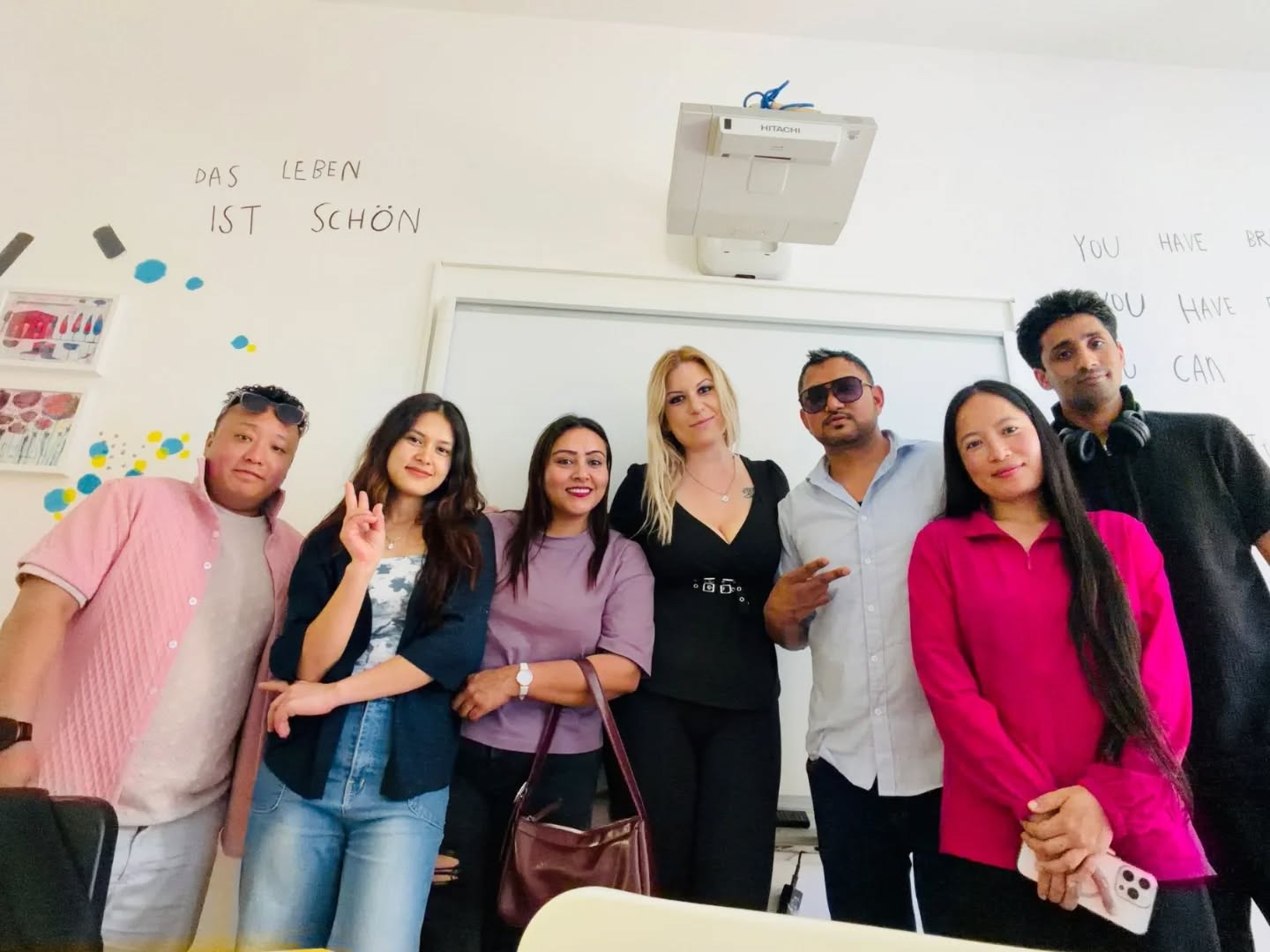 OMNIA teacher with adult language learners
