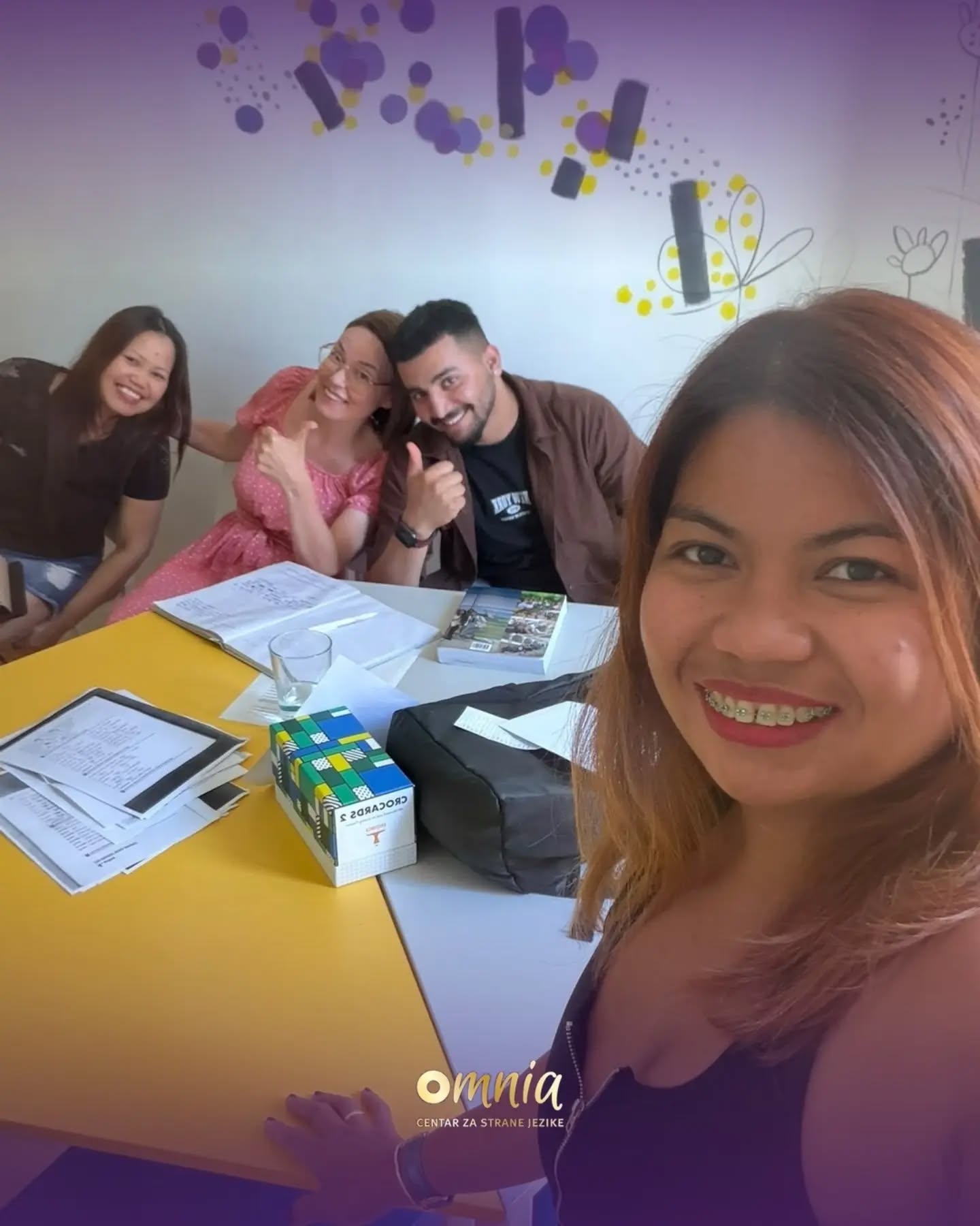 Small-group Croatian class at OMNIA in Rijeka