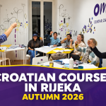 Adult learners attending a Croatian language course at OMNIA Language School in Rijeka