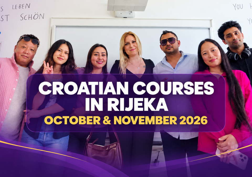 Croatian courses in October and November 2026
